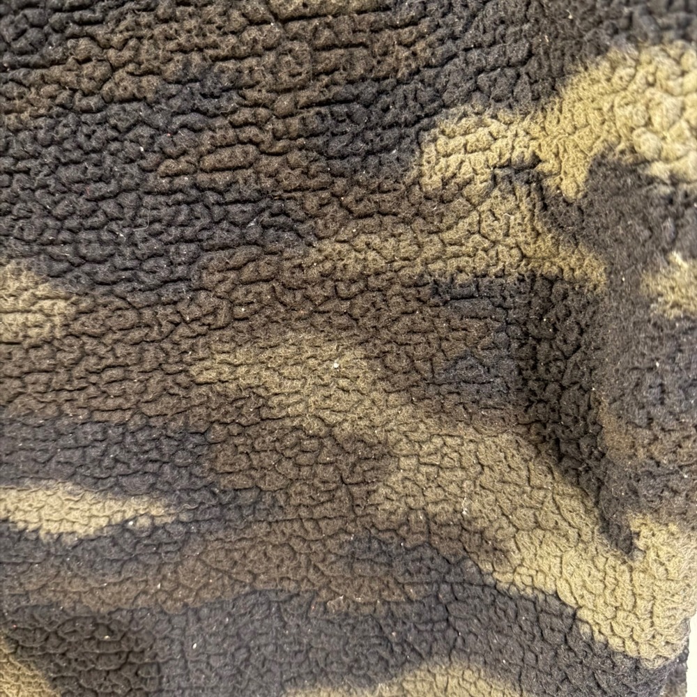Victoria's Secret PINK Camo Sherpa Hoodie XS Green Black Camouflage Pullover - Picture 7 of 9